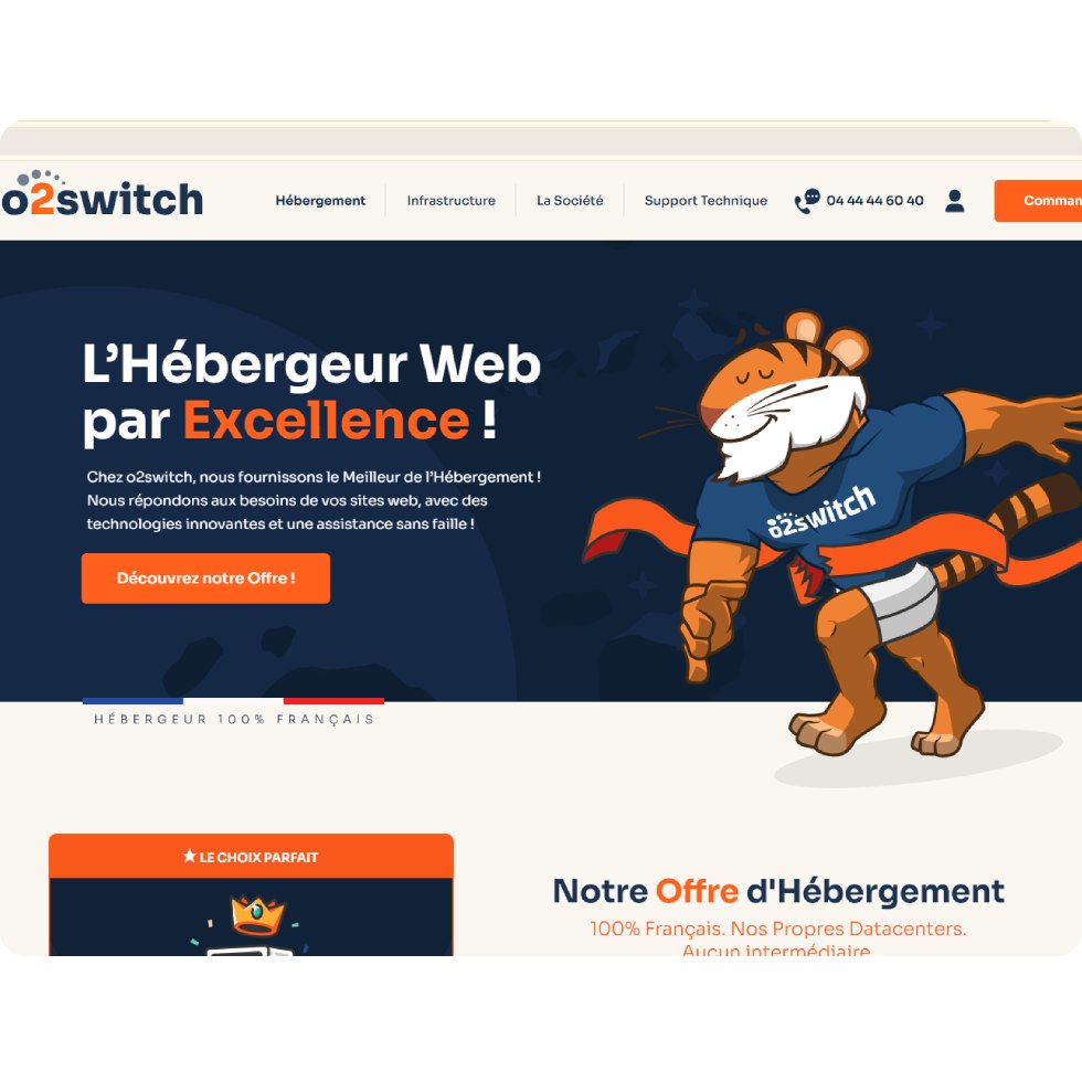 Aperçu interface Web 02switch