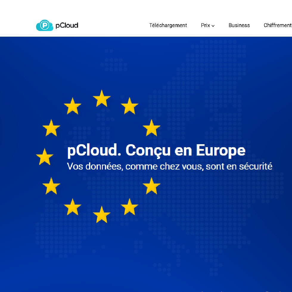 Aperçu interface pcloud