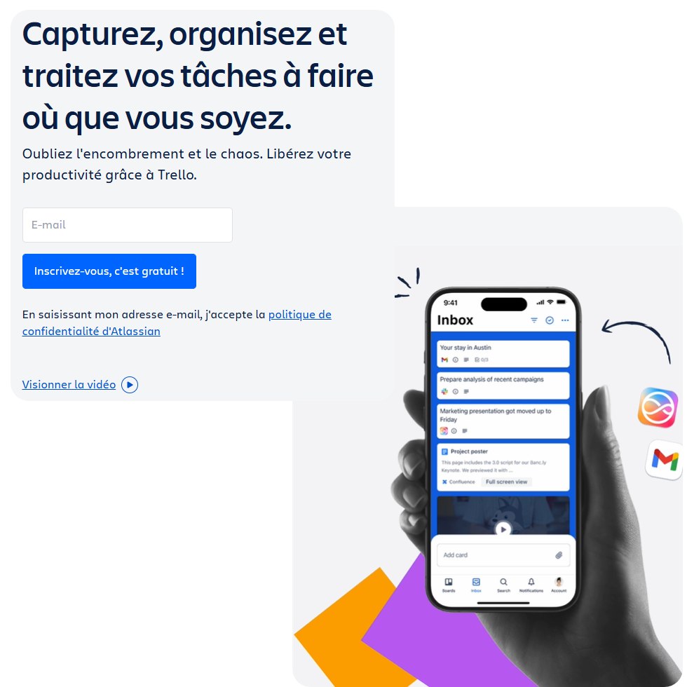 Aperçu outil Trello