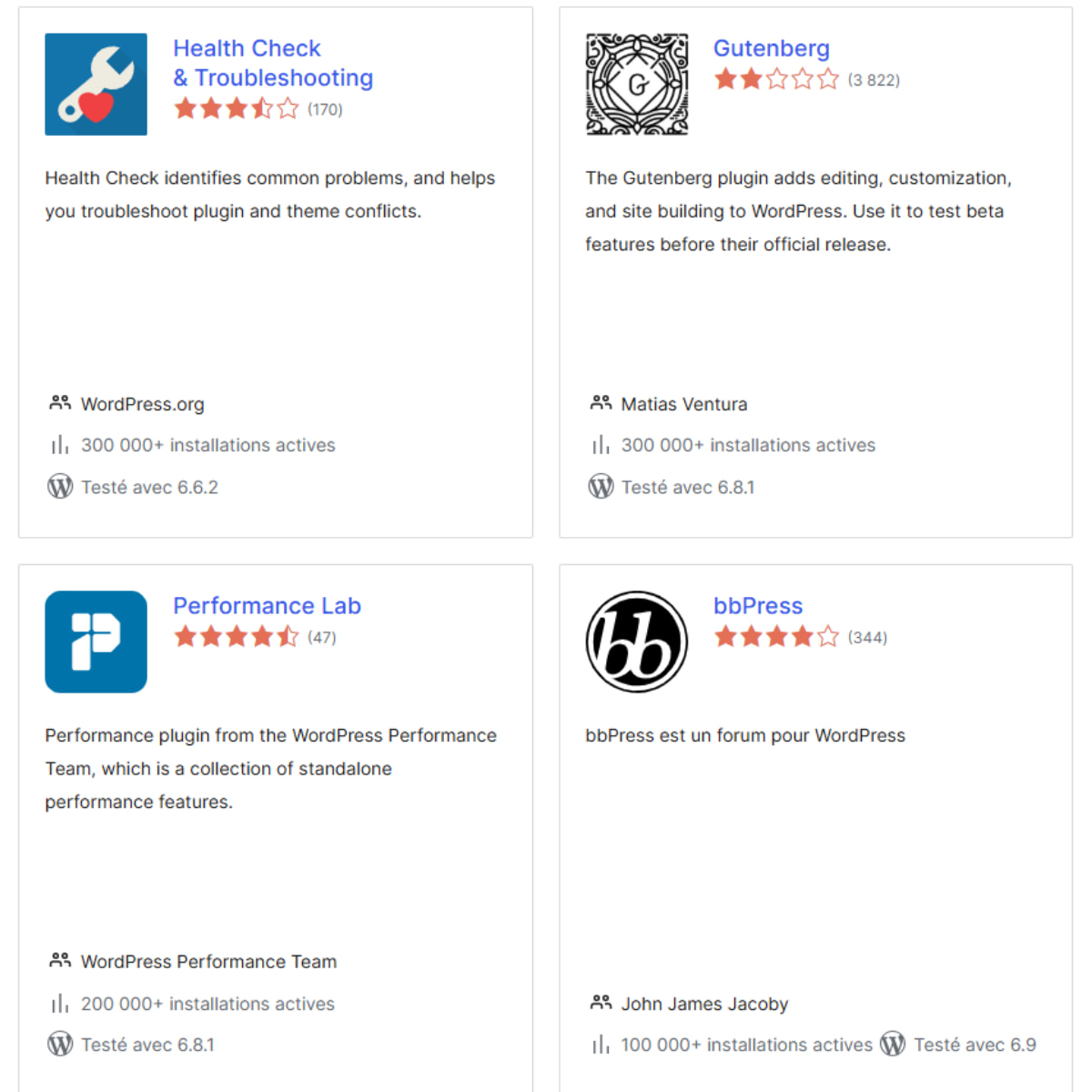 applications wordpress