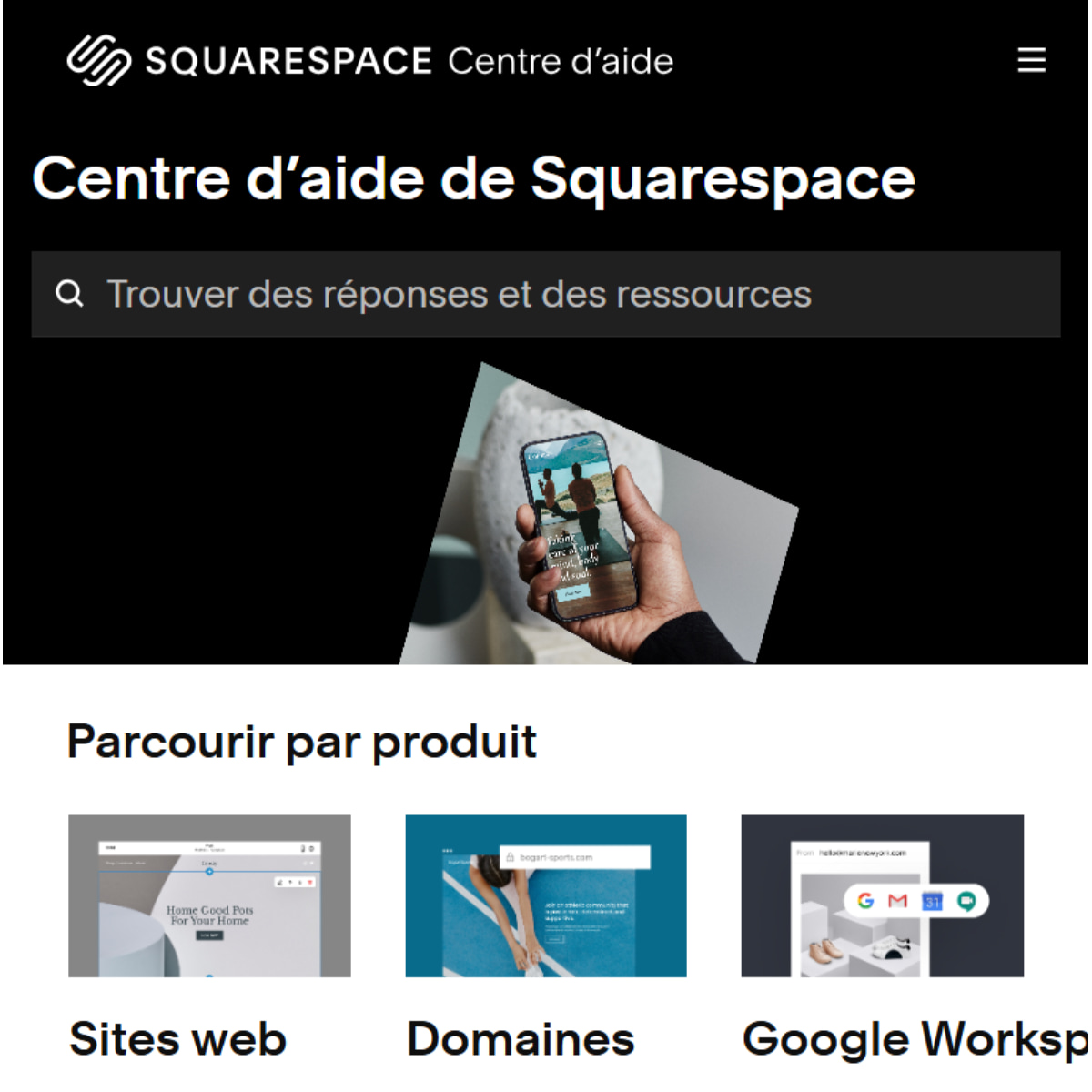 centre aides squarespace