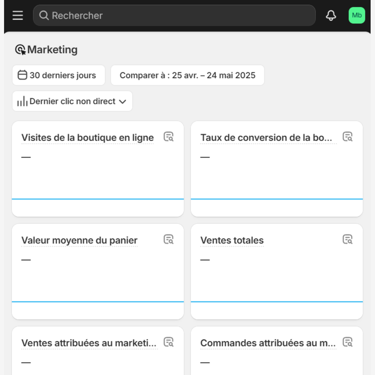section marketing shopify