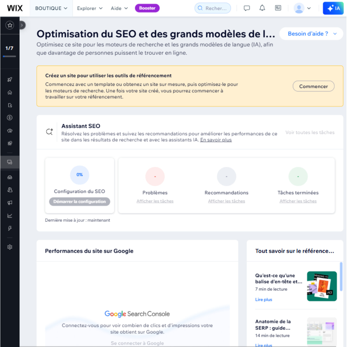 wix section seo
