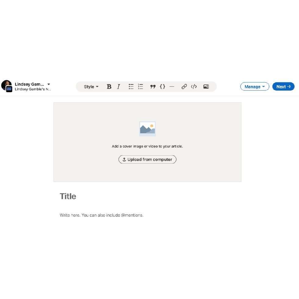Aperçu LinkedIn Video en cover ou dans les articles
