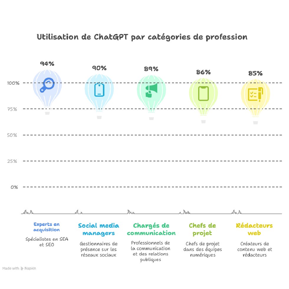 Catégories par profession - Utilisation ChatGPT