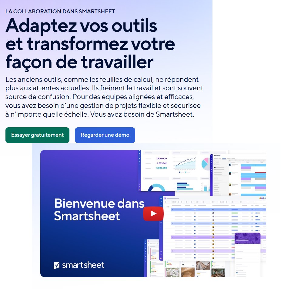 Smartsheet - aperçu