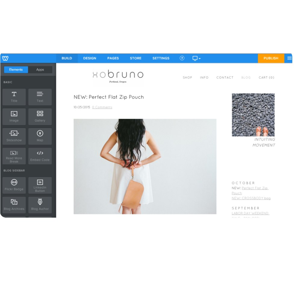 Weebly - aperçu