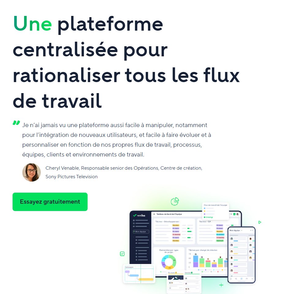 Wrike _ outil de flux de travail