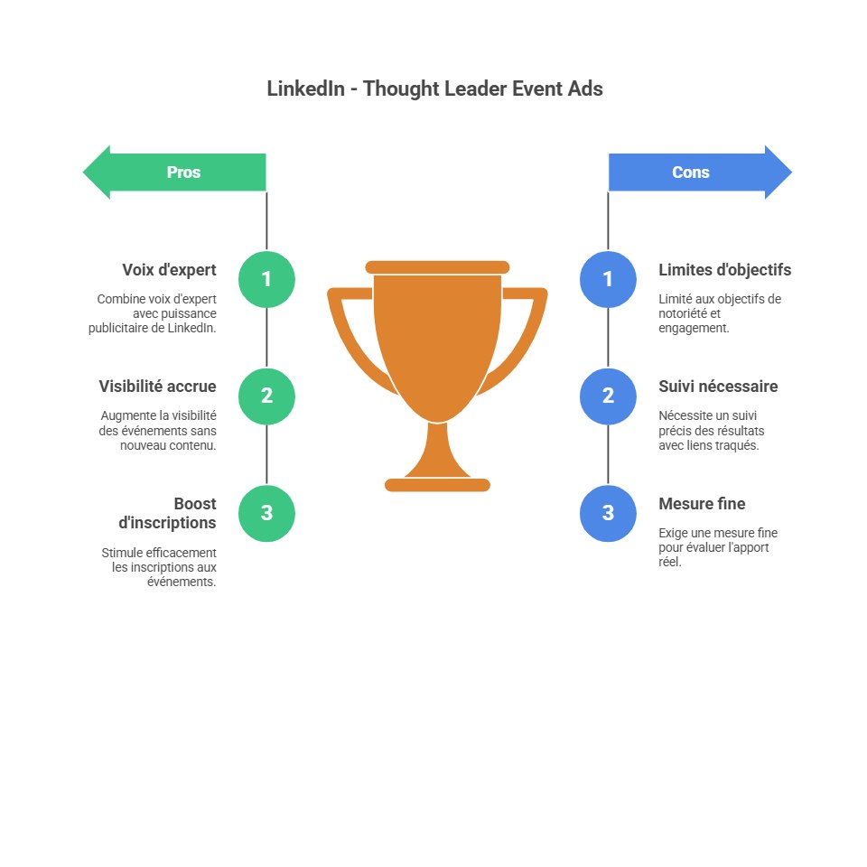 Notre avis sur le nouveau format LinkedIn - Thought Leader Event Ads
