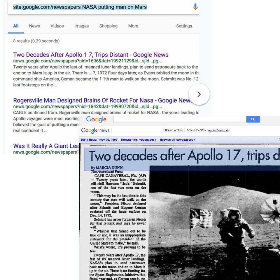 Recherche archives avant 2003 - Google