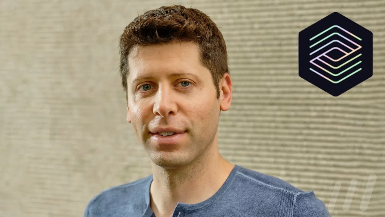 CEO de Open AI, Sam Altman avec le logo de Codex