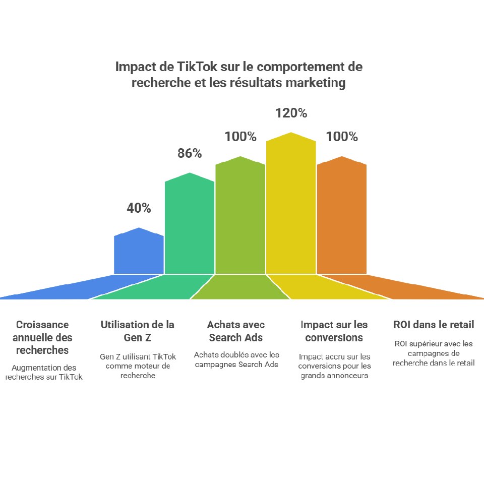 Impacts des ads de recherche TikTok sur le marketing