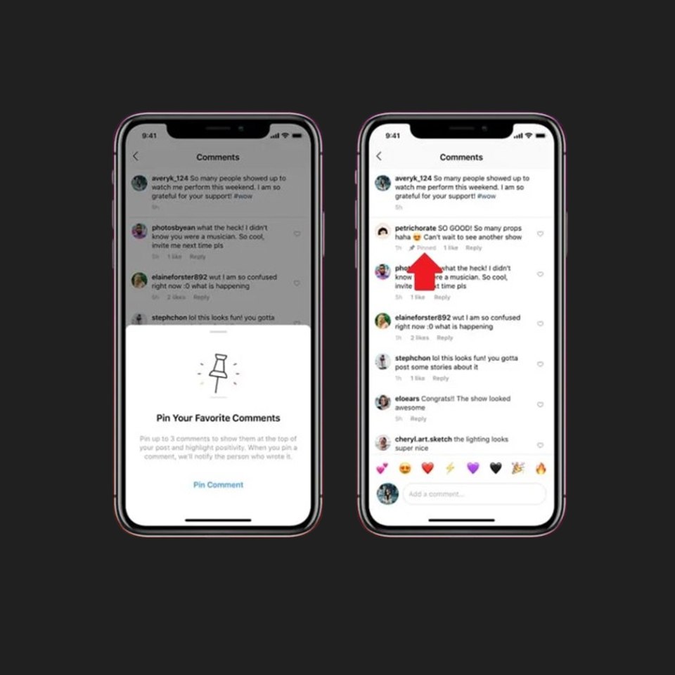 Instagram - Pin your comment