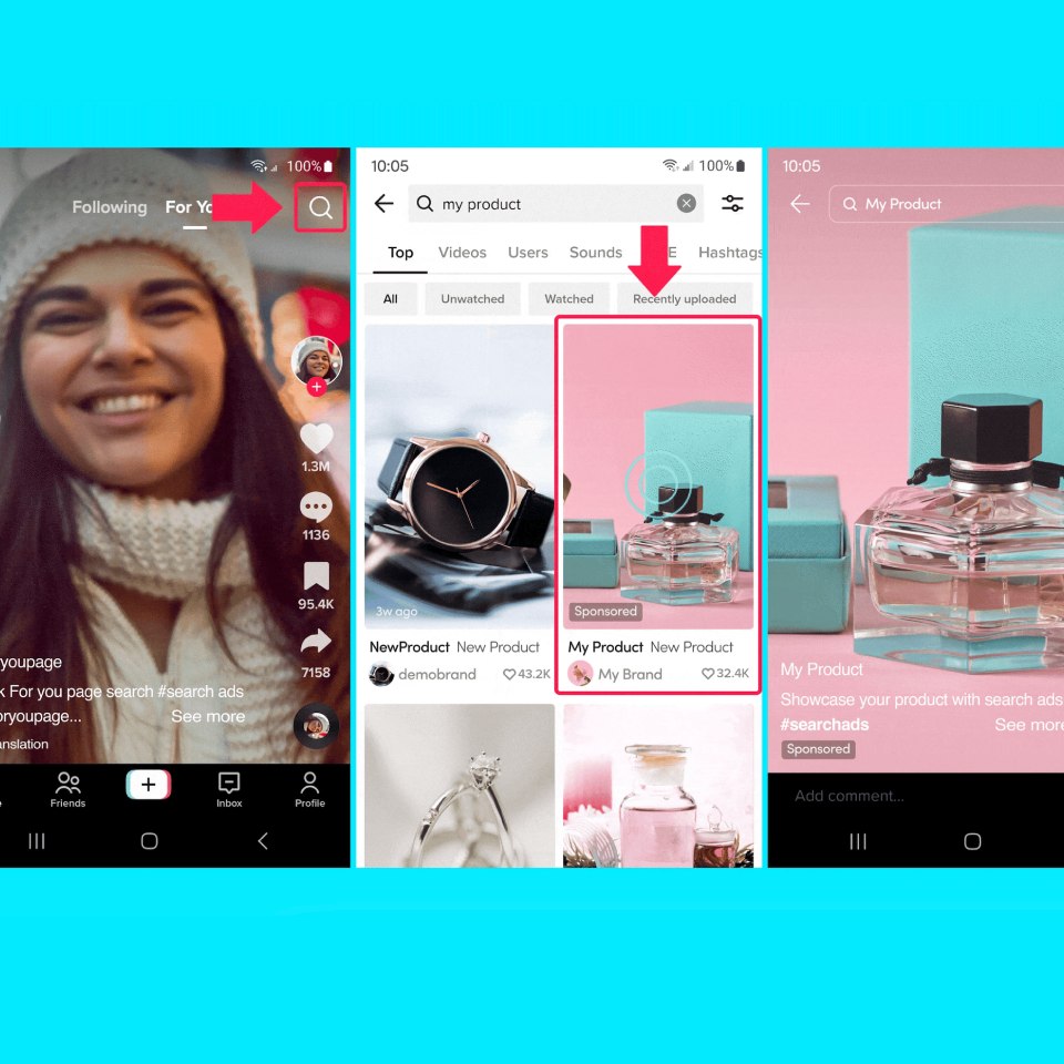Aperçu de tiktok search ads