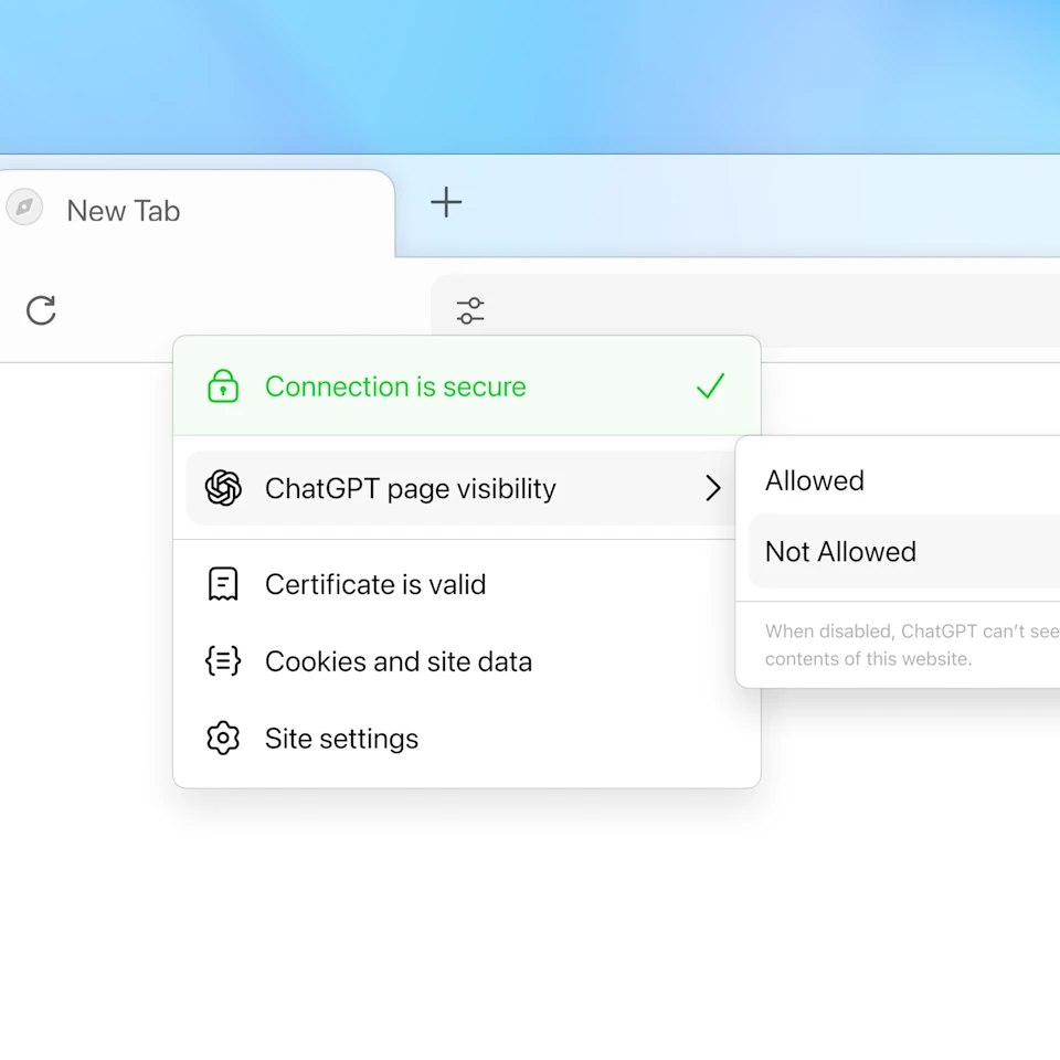 Panoramica sulla privacy e sicurezza di ChatGPT Atlas