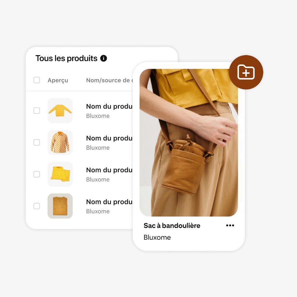 Flux de produit - Pinterest