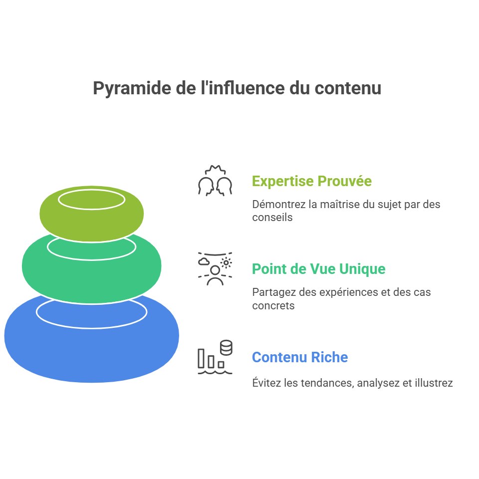 Pyramide de l'influence de contenu