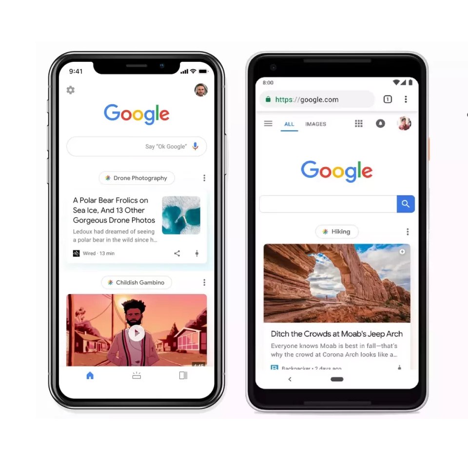 Aperçu Google Discover