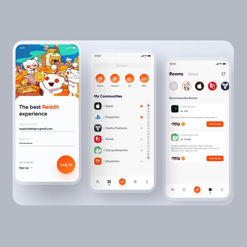 Aperçu Reddit - Communities