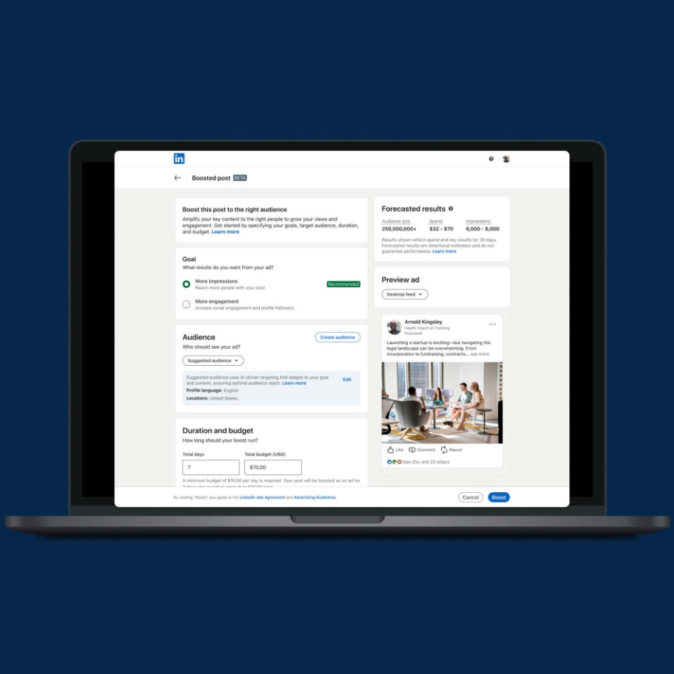 Boost sur LinkedIn