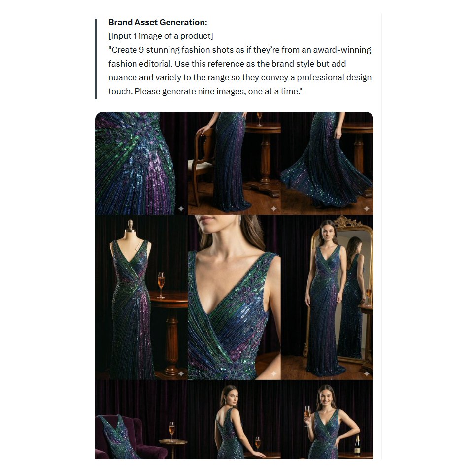 Cohérence des images sur plusieurs rendus avec Nano banana