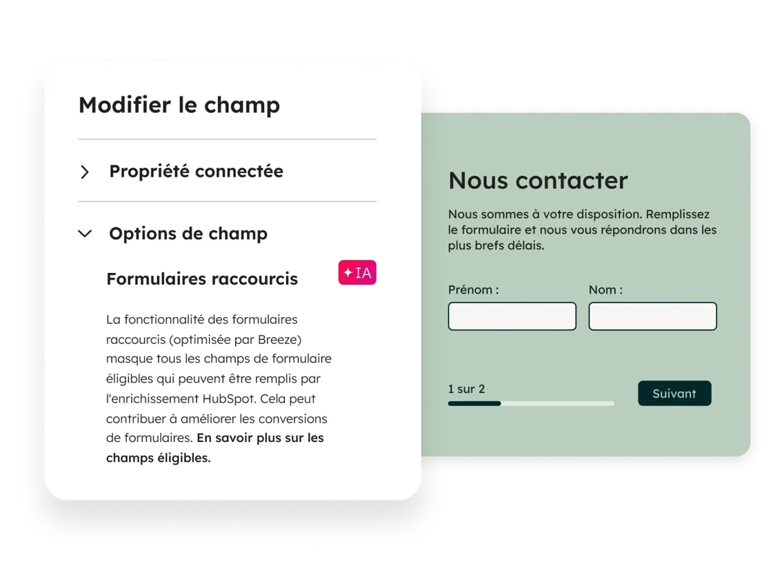Formulaire Marketing Hub IA