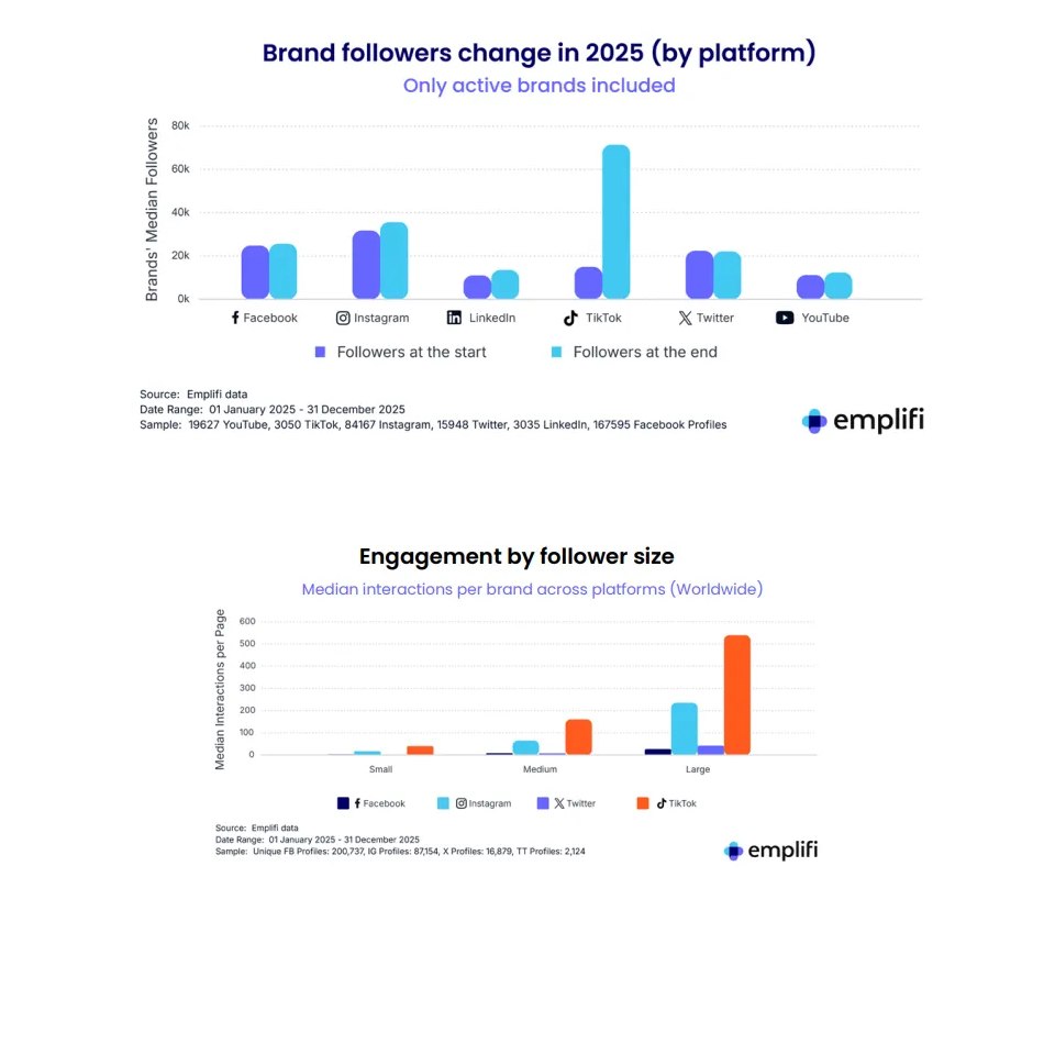 Graphique croissance des abonnés par plateforme