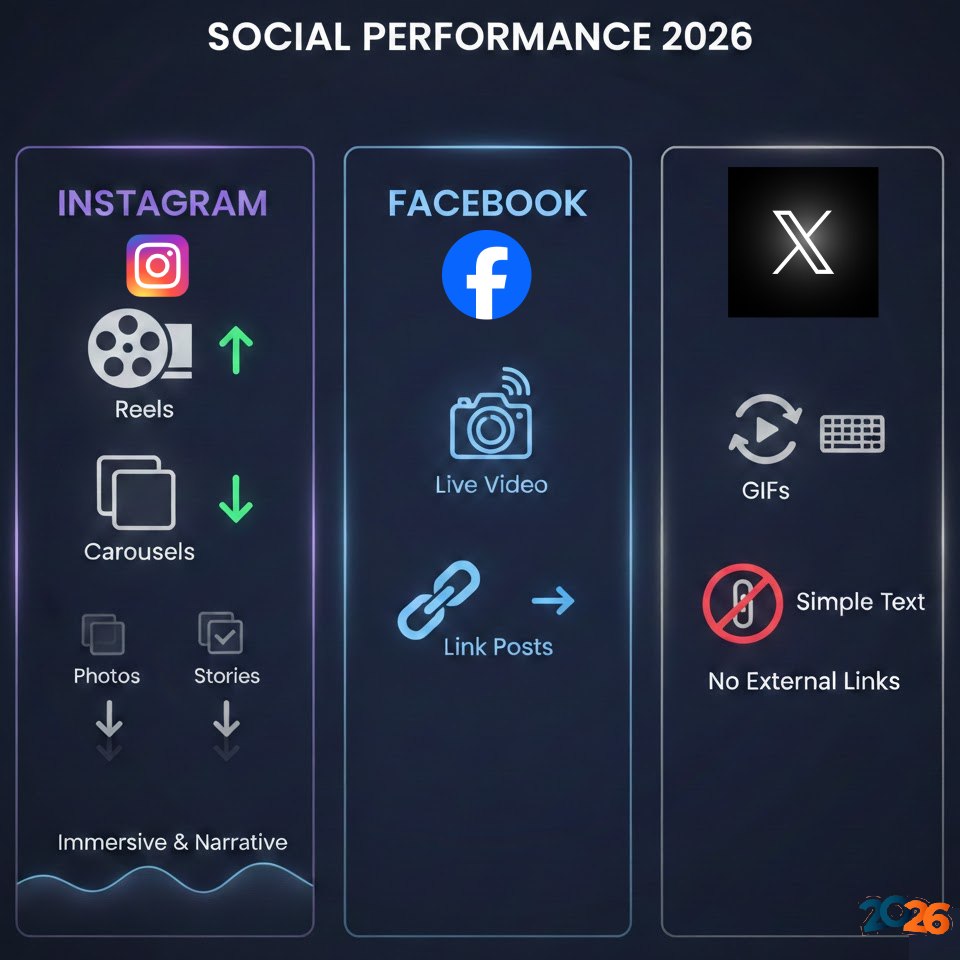 Performance des plateformes réseaux sociaux en 2026