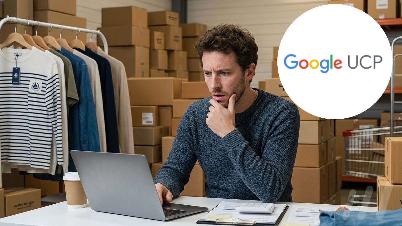 Vendeur en ligne, l'air confus face à l'UGC de Google