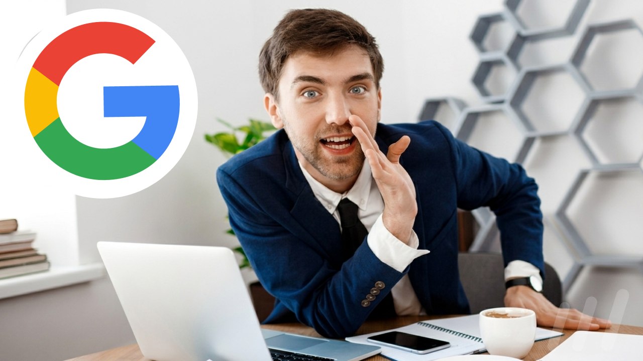 Image d'une personne annonçant une nouvelle chez Google