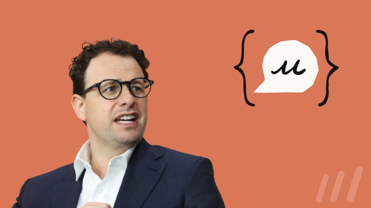 CEO de Claude - Dario Amodei - avec le logo de Claude Code