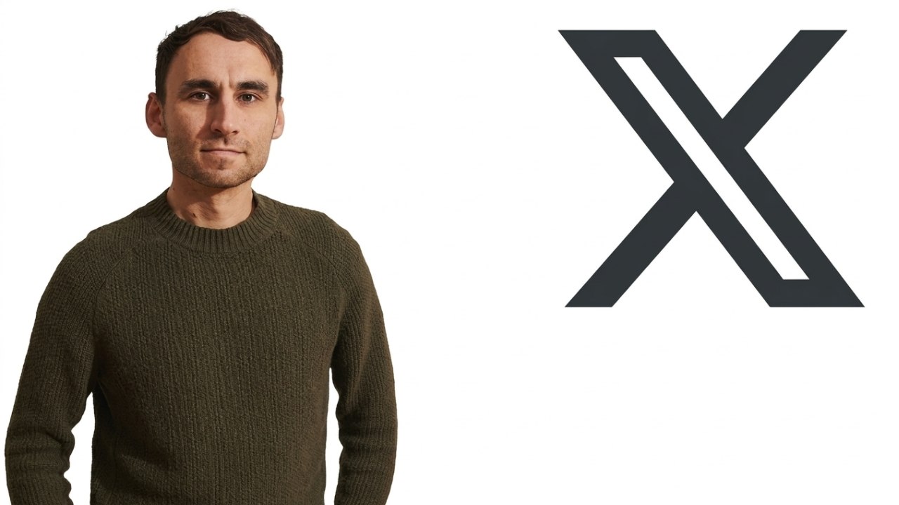 Photo de Nikita Bier avc le logo de X - Head of product chez X