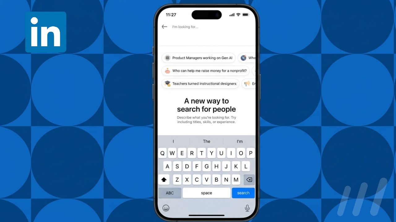 Aperçu sur mobile de la nouvelle méthode de recherche sur linkedIn - nouveauté 2026
