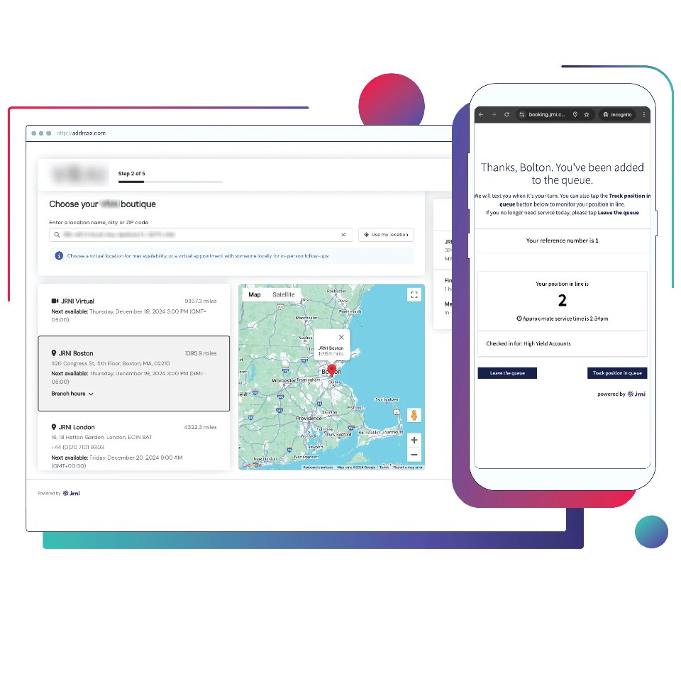 Aperçu JRNI - plateforme de gestion de rendez-vous en ligne