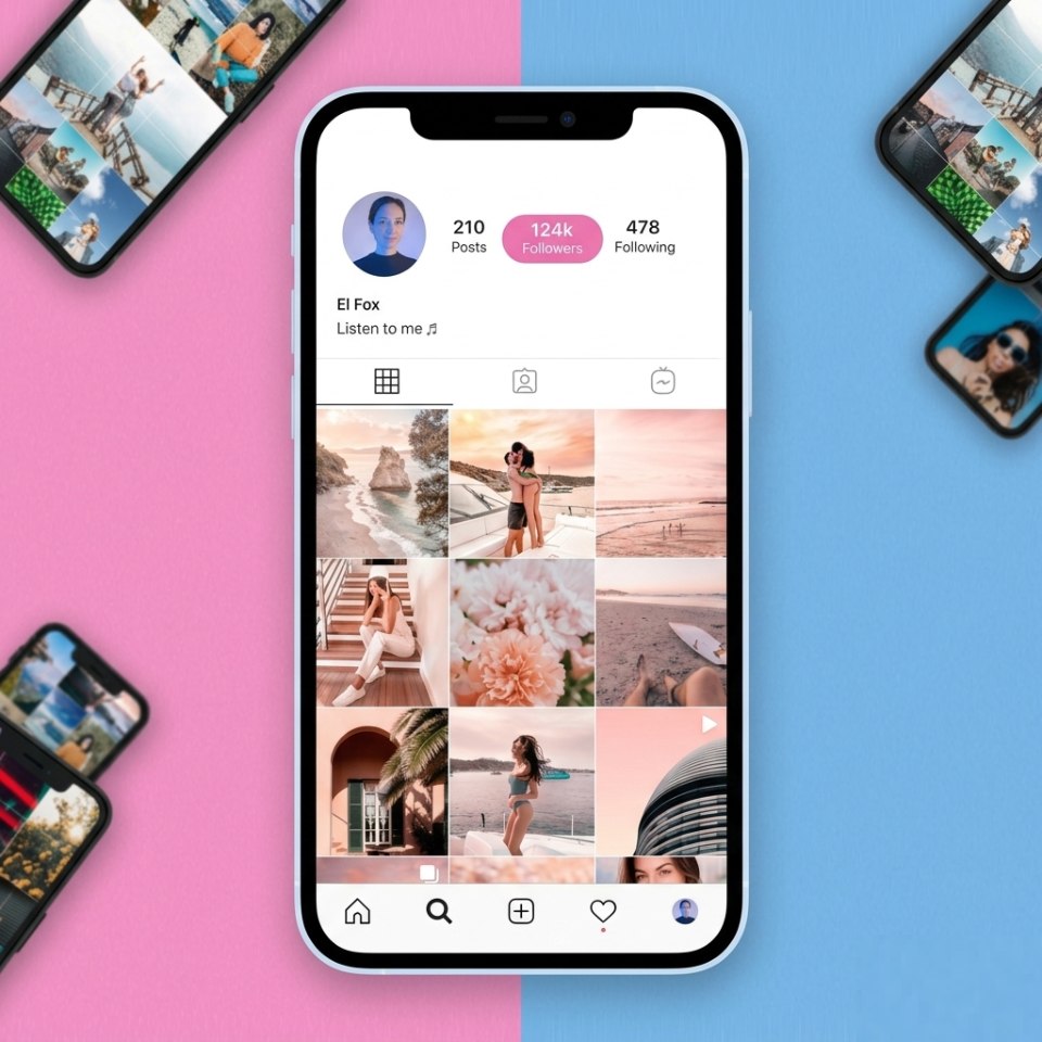 Aperçu d'un profil Instagram
