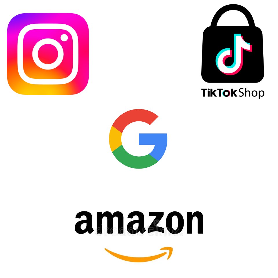 Mélange logo des acteurs principaux dans le e commerce 2026
