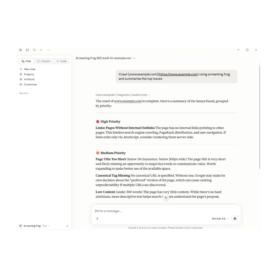 Exemple de crawl résumé par Claude