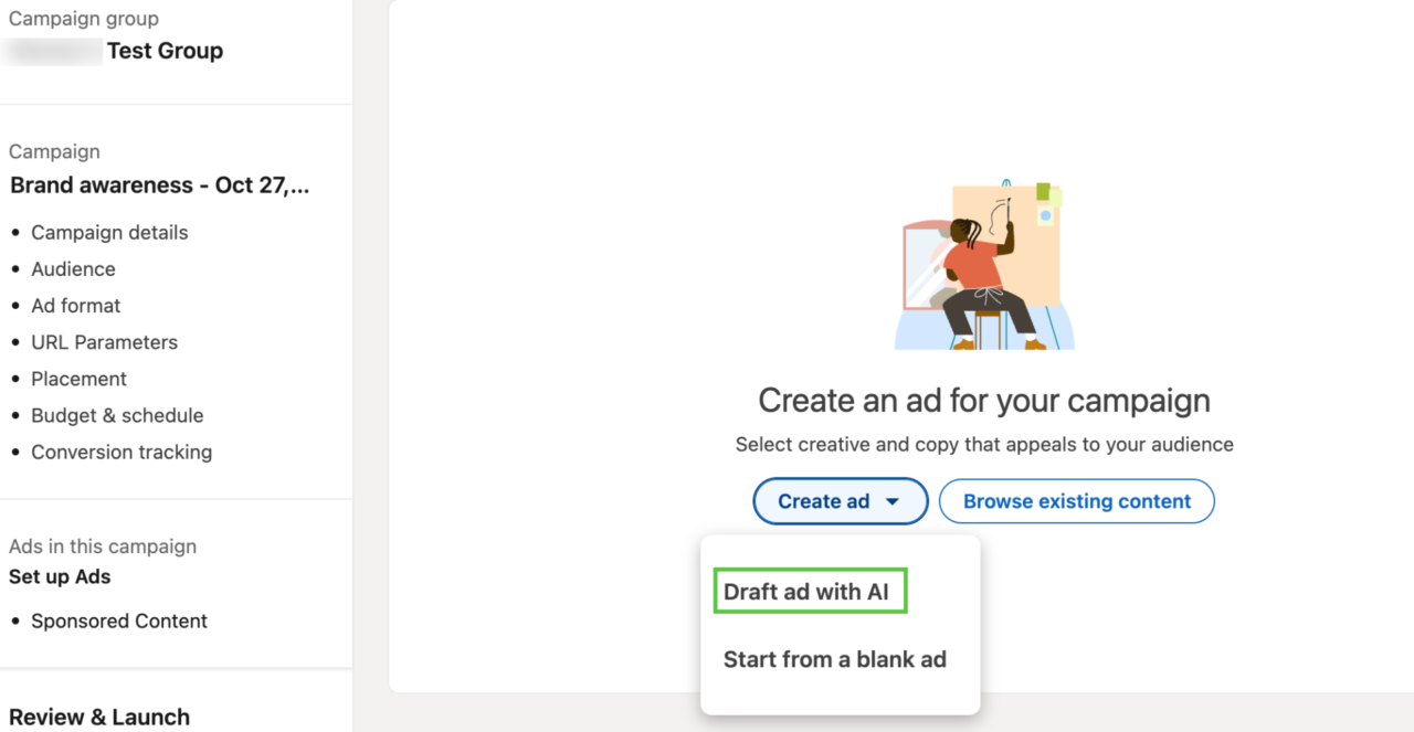 Draft with AI - LinkedIn