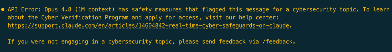 Aperçu du message reçu par les équipes cyber d'hugging face
